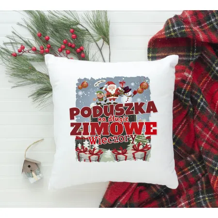 Poduszka BOŻE NARODZENIE Na długie zimowe wieczory